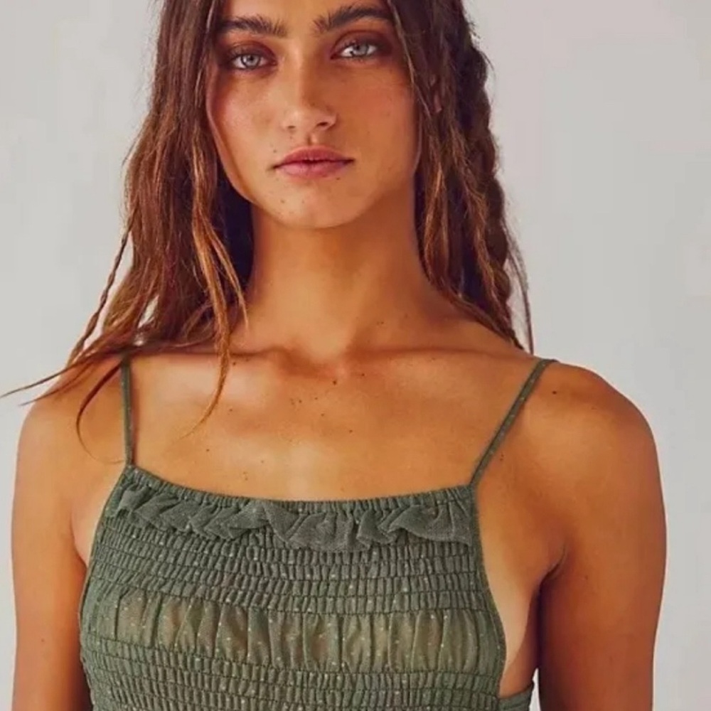 NWOT Free People Intimately Can’t Stop Won’t stop Mesh Slip Dress - Picture 2 of 4